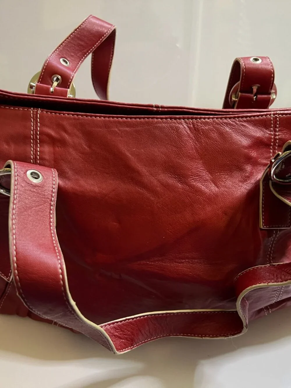 Franklin Covey Julie Morgenstern Collection Red Laptop Bag